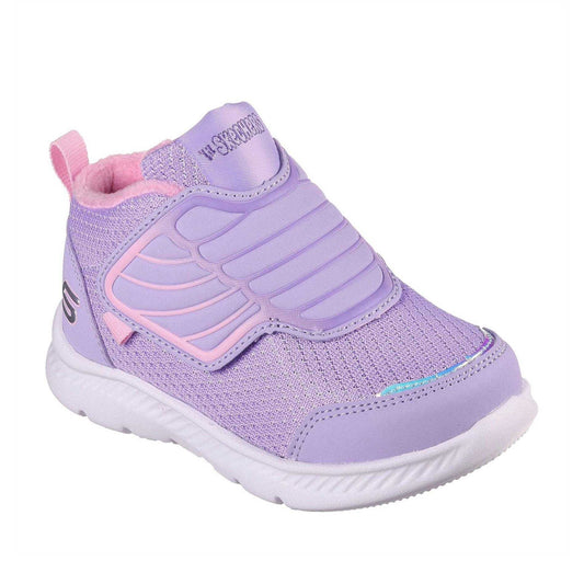 Lavender - Front - Skechers Childrens-Kids Comfyflex2 Angel Wing Trainers