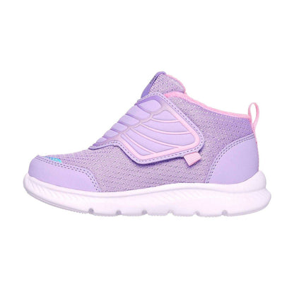 Lavender - Back - Skechers Childrens-Kids Comfyflex2 Angel Wing Trainers