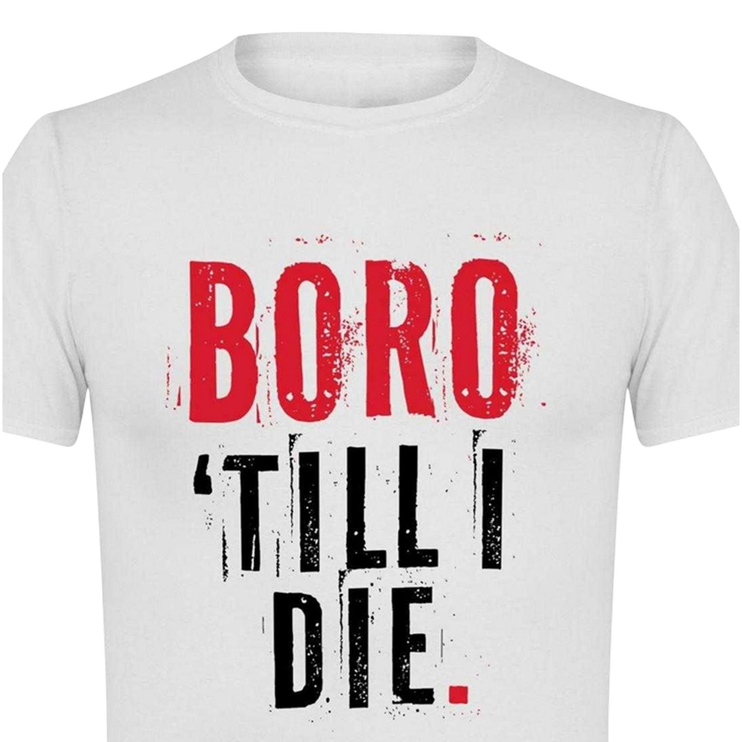 White - Side - AWD Unisex Adult Boro ´Til I Die T-Shirt
