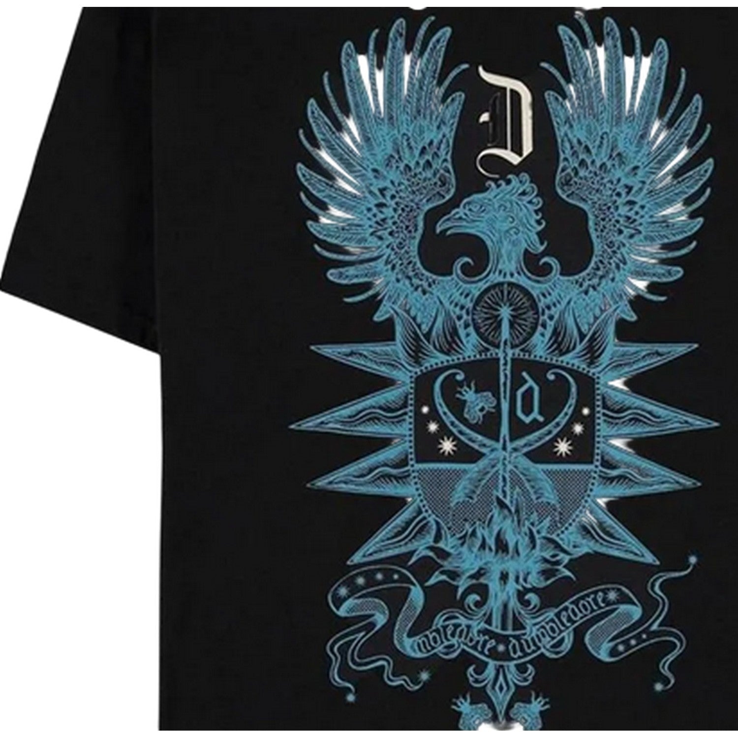 Black - Side - Fantastic Beasts Unisex Adult Printed T-Shirt