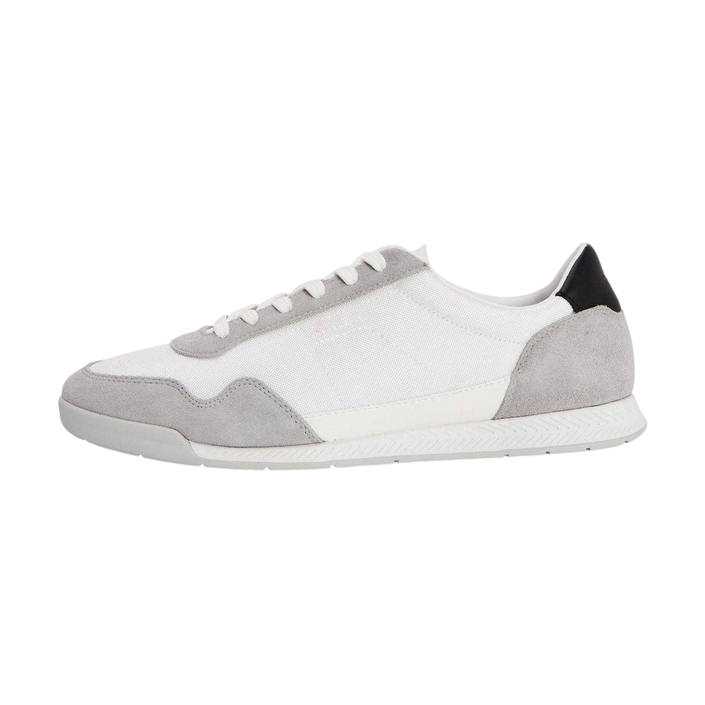 White - Back - Boss Mens Titanium SL Suede Trainers
