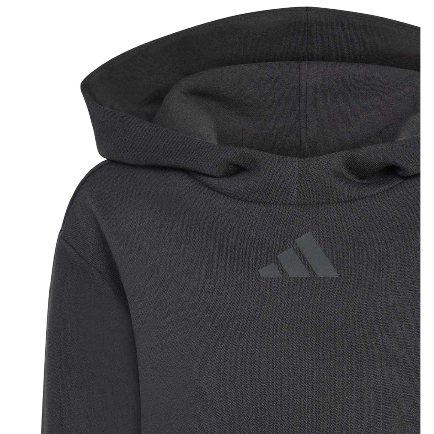 Black - Side - Adidas Childrens-Kids Utility Hoodie
