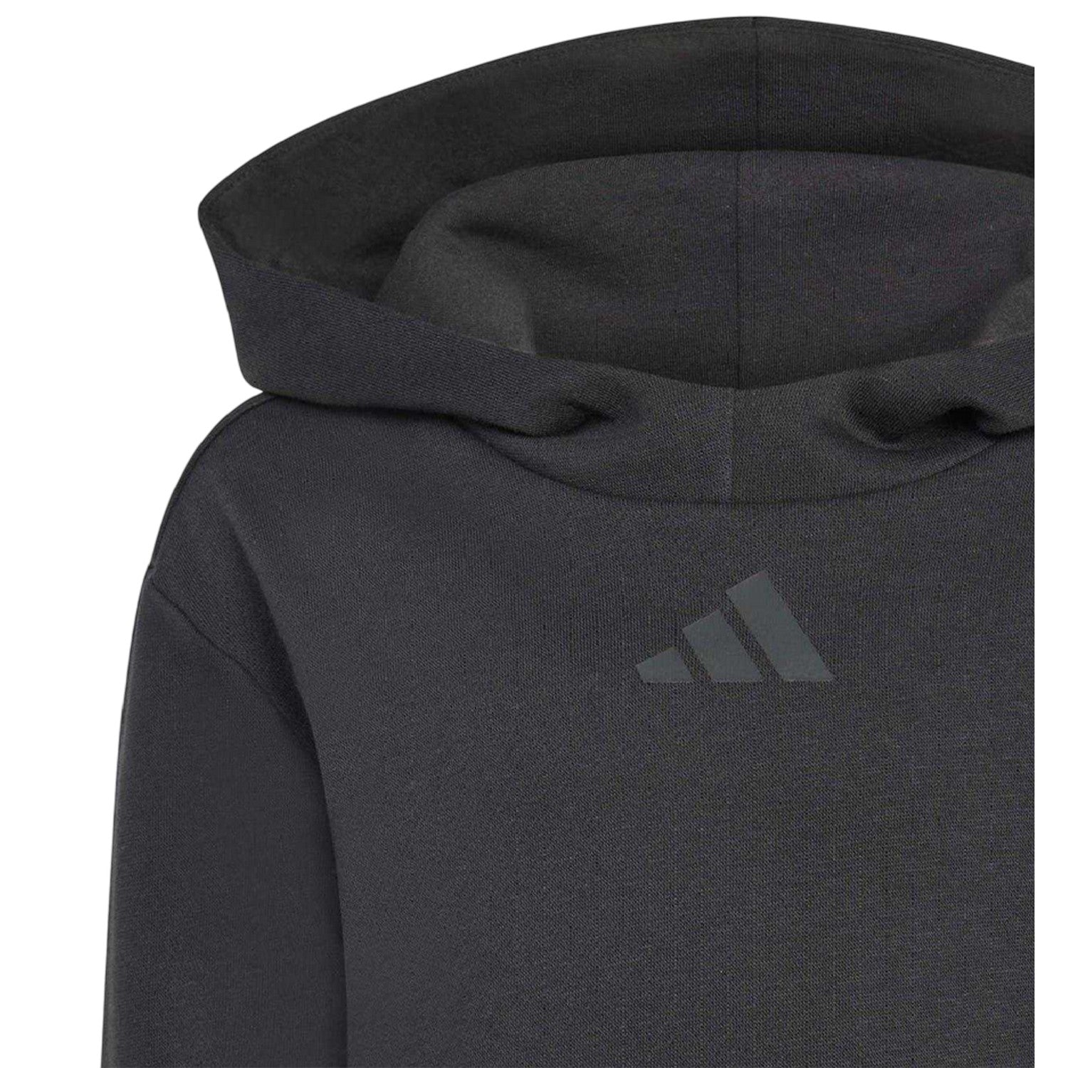 Black - Side - Adidas Childrens-Kids Utility Hoodie
