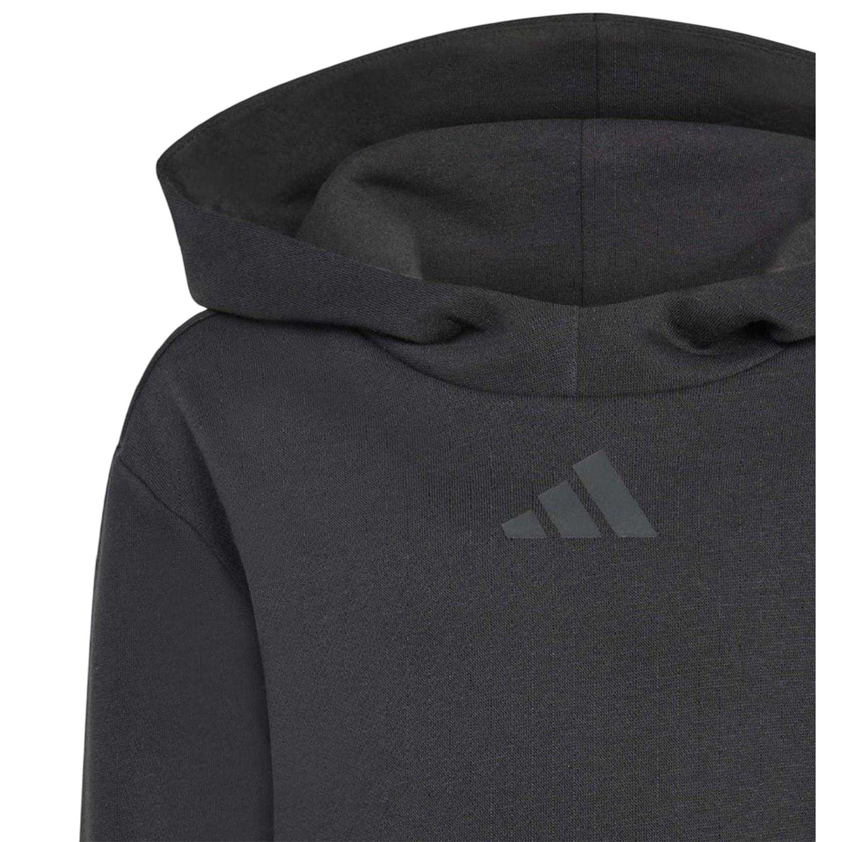 Black - Side - Adidas Childrens-Kids Utility Hoodie