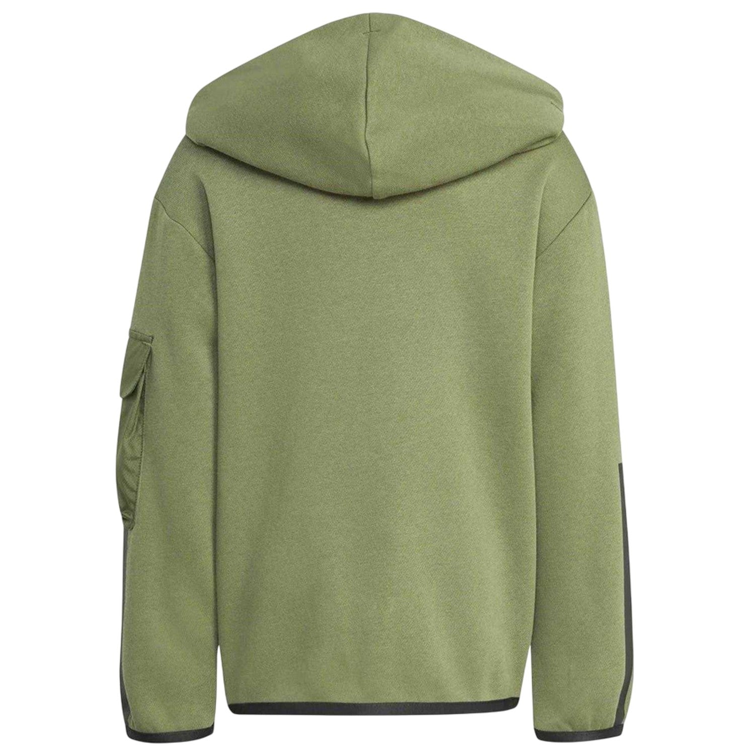 Khaki Green - Back - Adidas Childrens-Kids Utility Hoodie