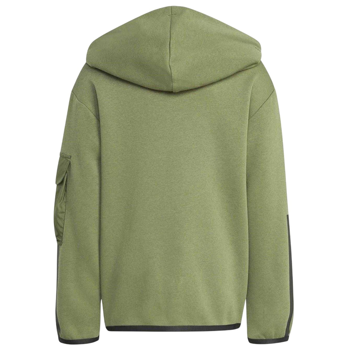 Khaki Green - Back - Adidas Childrens-Kids Utility Hoodie