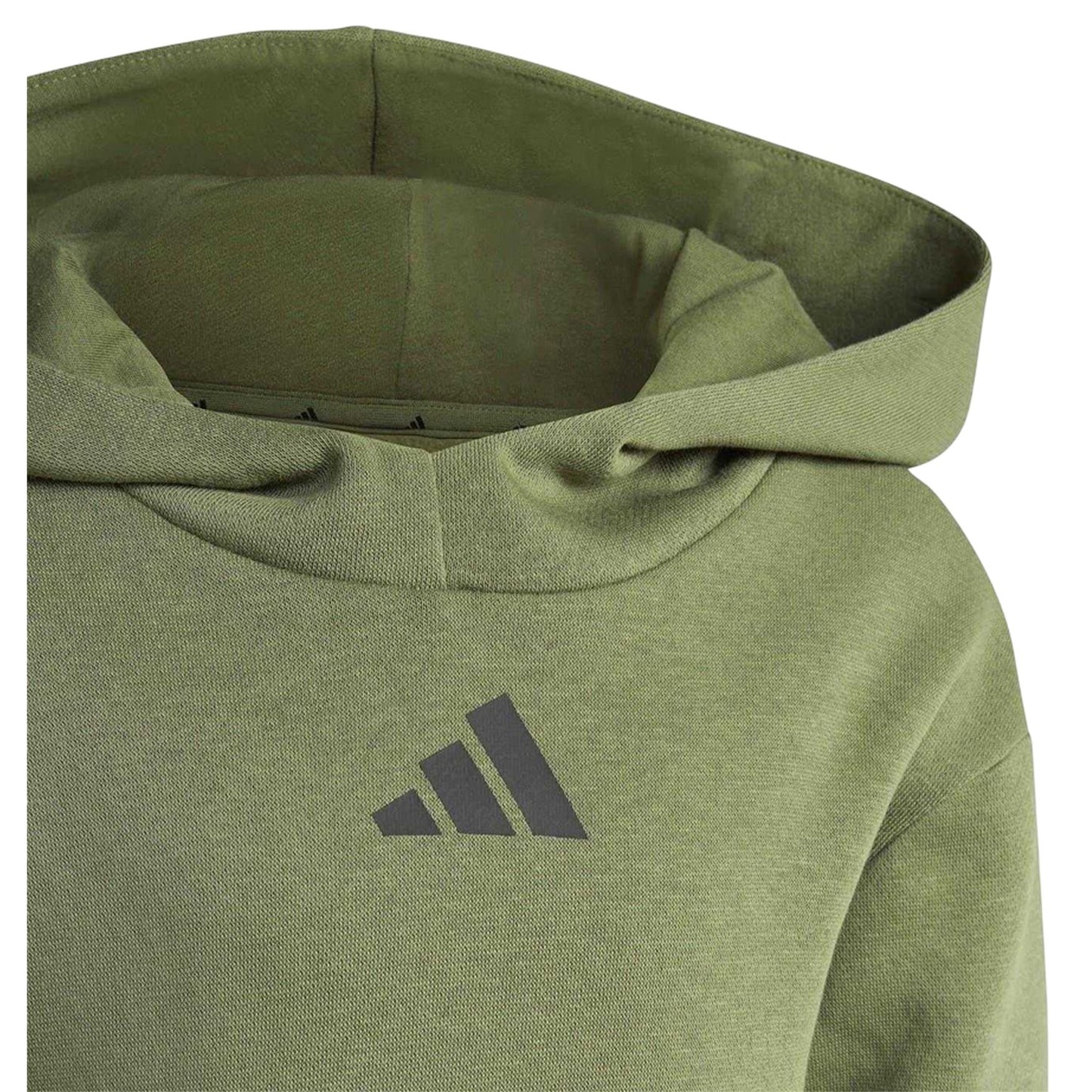 Khaki Green - Side - Adidas Childrens-Kids Utility Hoodie