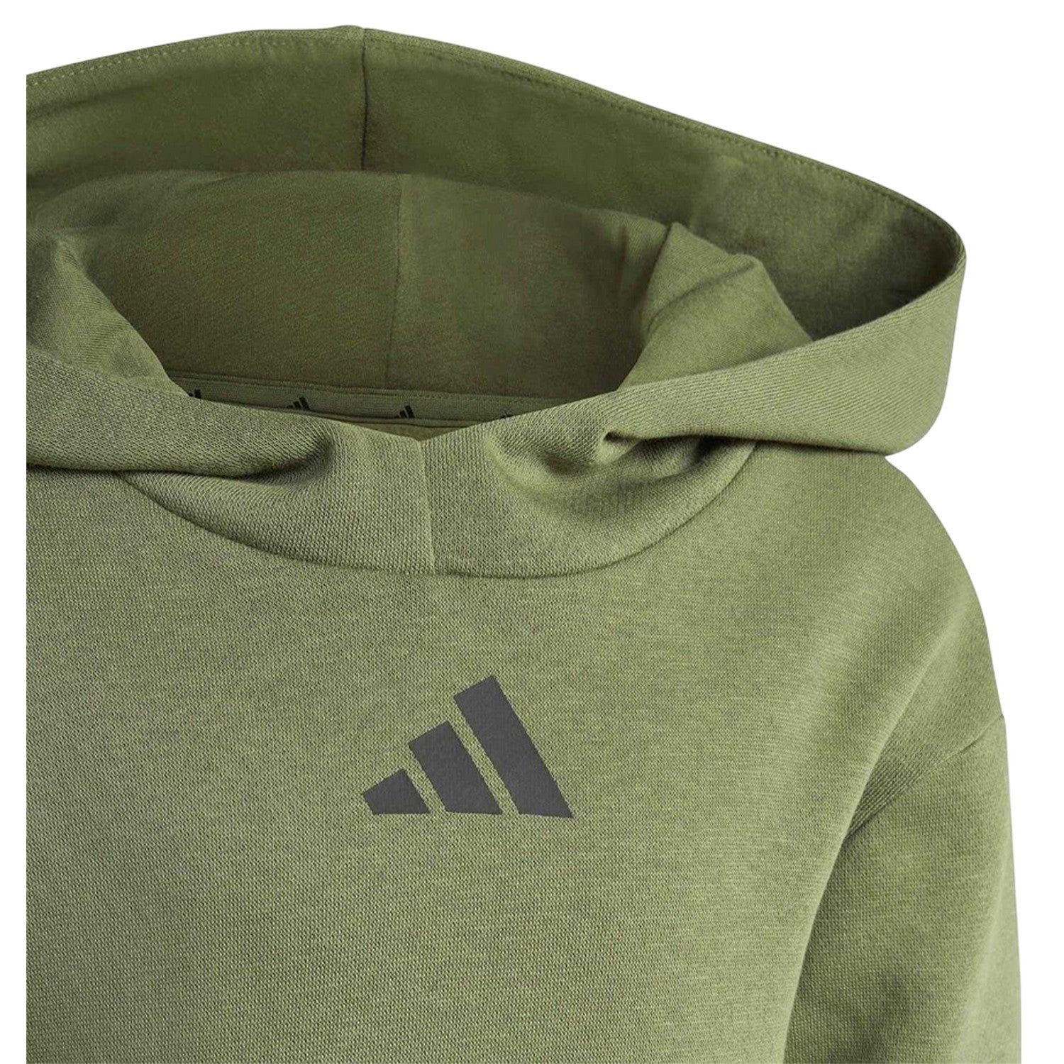 Khaki Green - Side - Adidas Childrens-Kids Utility Hoodie