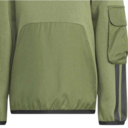 Khaki Green - Lifestyle - Adidas Childrens-Kids Utility Hoodie