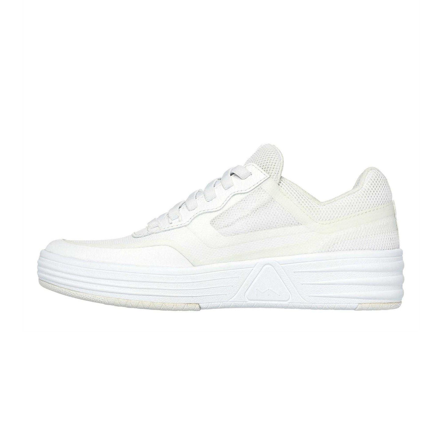 White - Back - Skechers Womens-Ladies Alphacup Logo Trainers