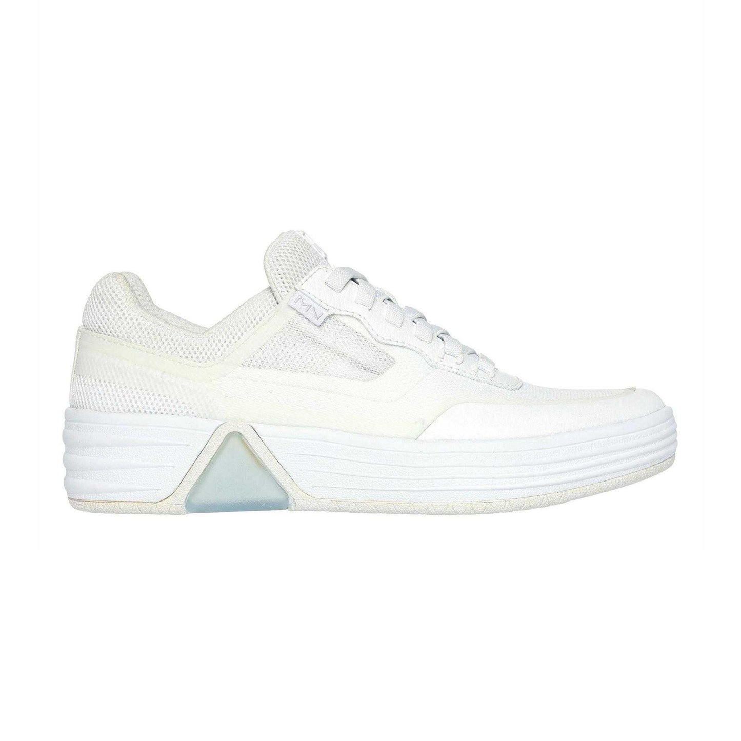 White - Side - Skechers Womens-Ladies Alphacup Logo Trainers