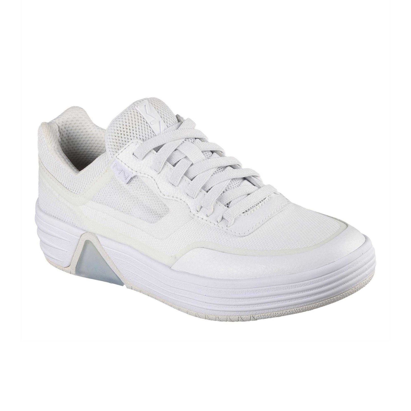 White - Front - Skechers Womens-Ladies Alphacup Logo Trainers