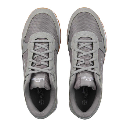 Grey - Side - Slazenger Mens Alford Low Cut Trainers