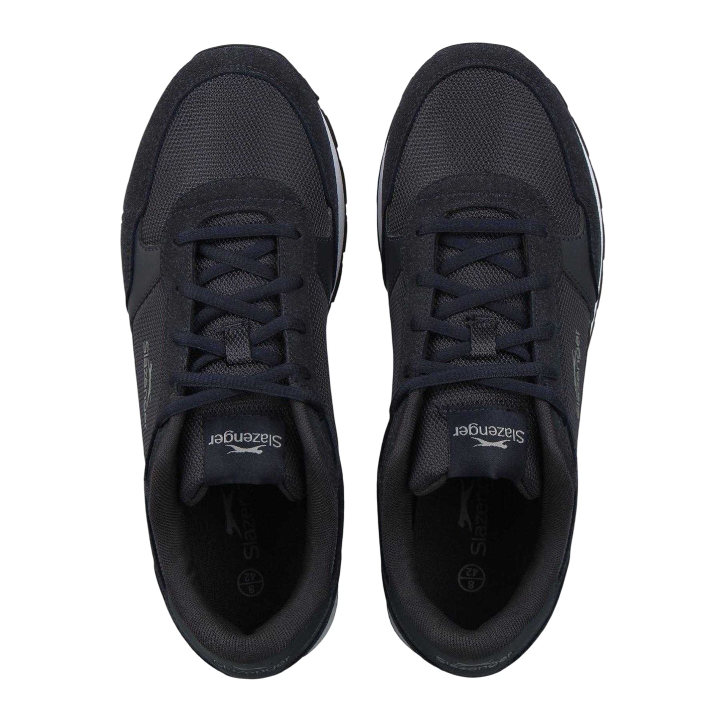 Navy - Side - Slazenger Mens Alford Low Cut Trainers