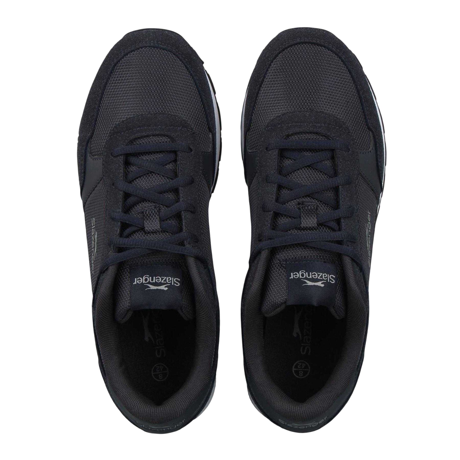Navy - Side - Slazenger Mens Alford Low Cut Trainers