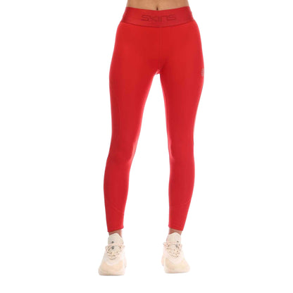 Red - Front - Skins Womens-Ladies Series-2 Long Leggings