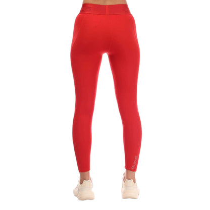 Red - Back - Skins Womens-Ladies Series-2 Long Leggings