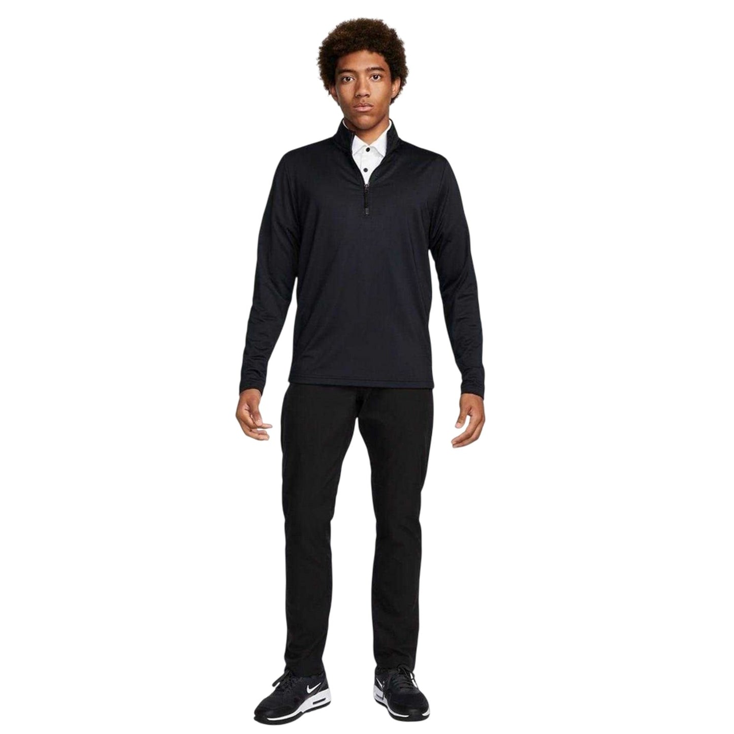 Black - Pack Shot - Nike Mens Victory Golf Thermal Top