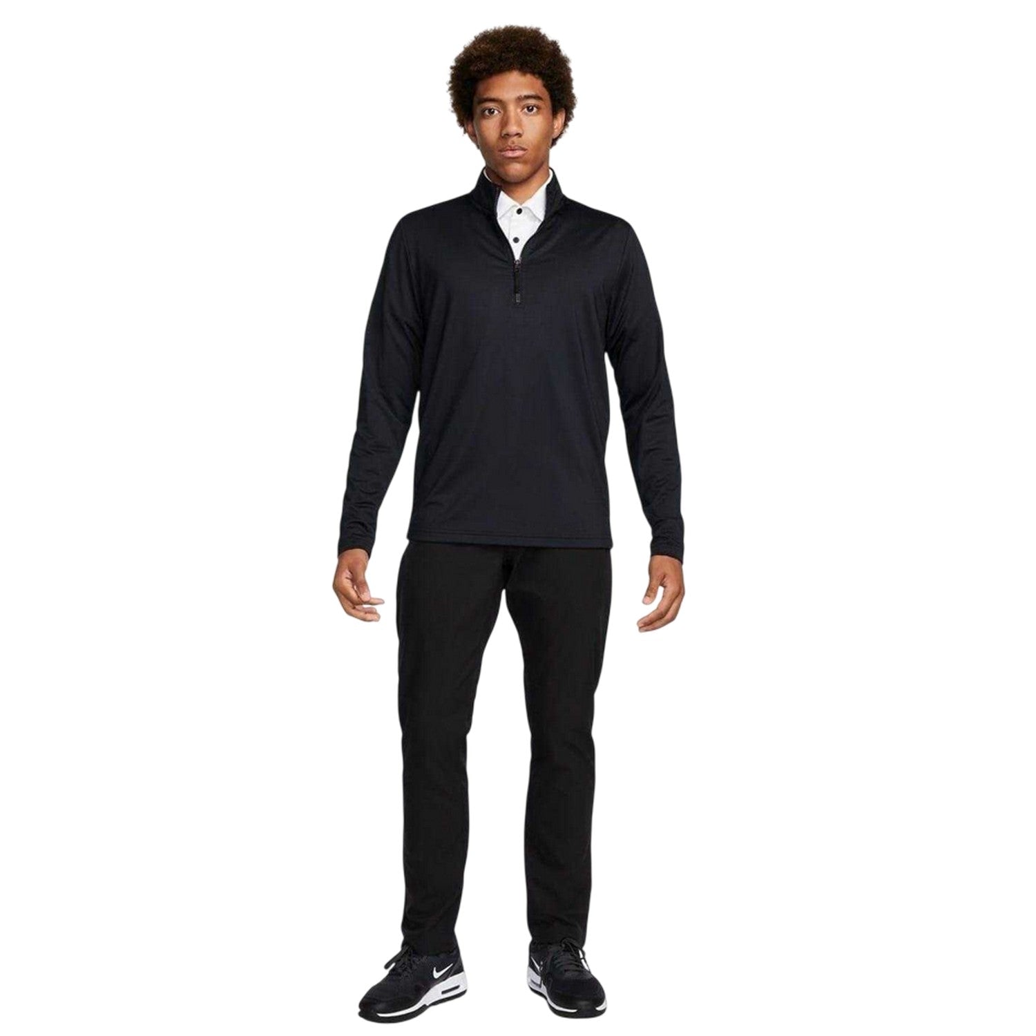 Black - Pack Shot - Nike Mens Victory Golf Thermal Top
