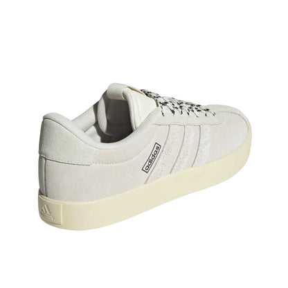 White-Ivory - Back - Adidas Mens VL Court 3.0 Logo Skateboarding Shoes