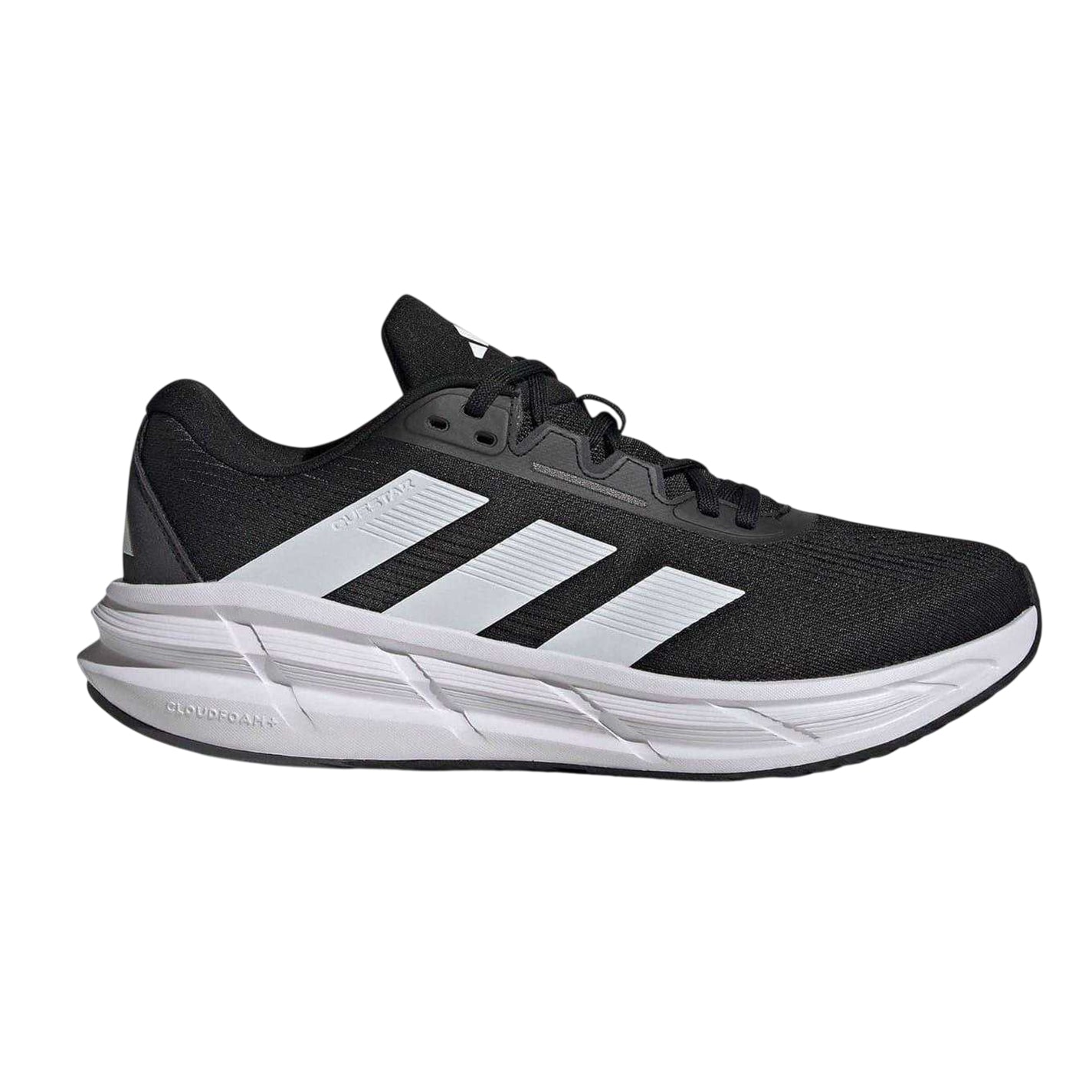 Black-White - Lifestyle - Adidas Mens Questar 3 Bounce Trainers