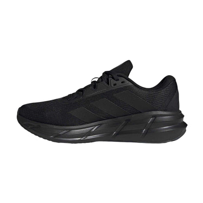 Triple Black - Side - Adidas Mens Questar 3 Bounce Trainers