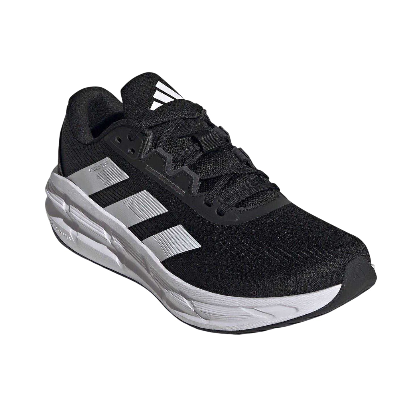 Black-White - Front - Adidas Mens Questar 3 Bounce Trainers