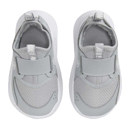 Grey-White - Back - Nike Baby Flex Runner 3 Leather Shoes