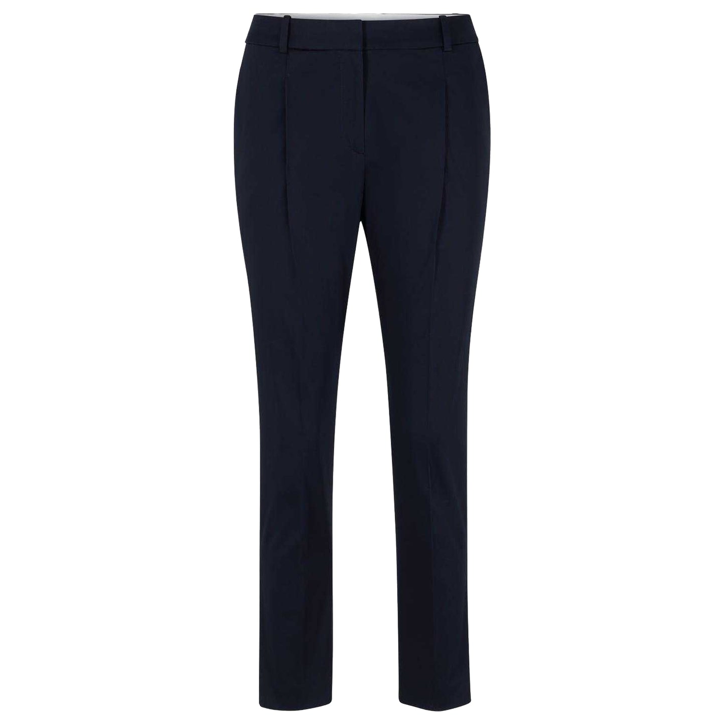 Dark Blue - Front - Boss Womens-Ladies Tetida Trousers