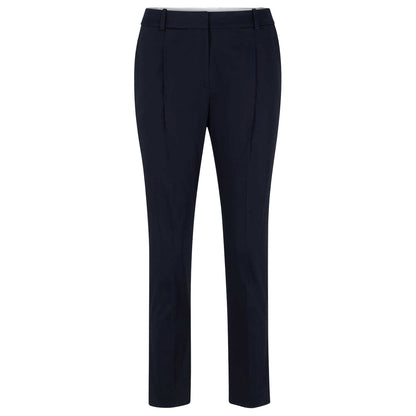 Dark Blue - Front - Boss Womens-Ladies Tetida Trousers