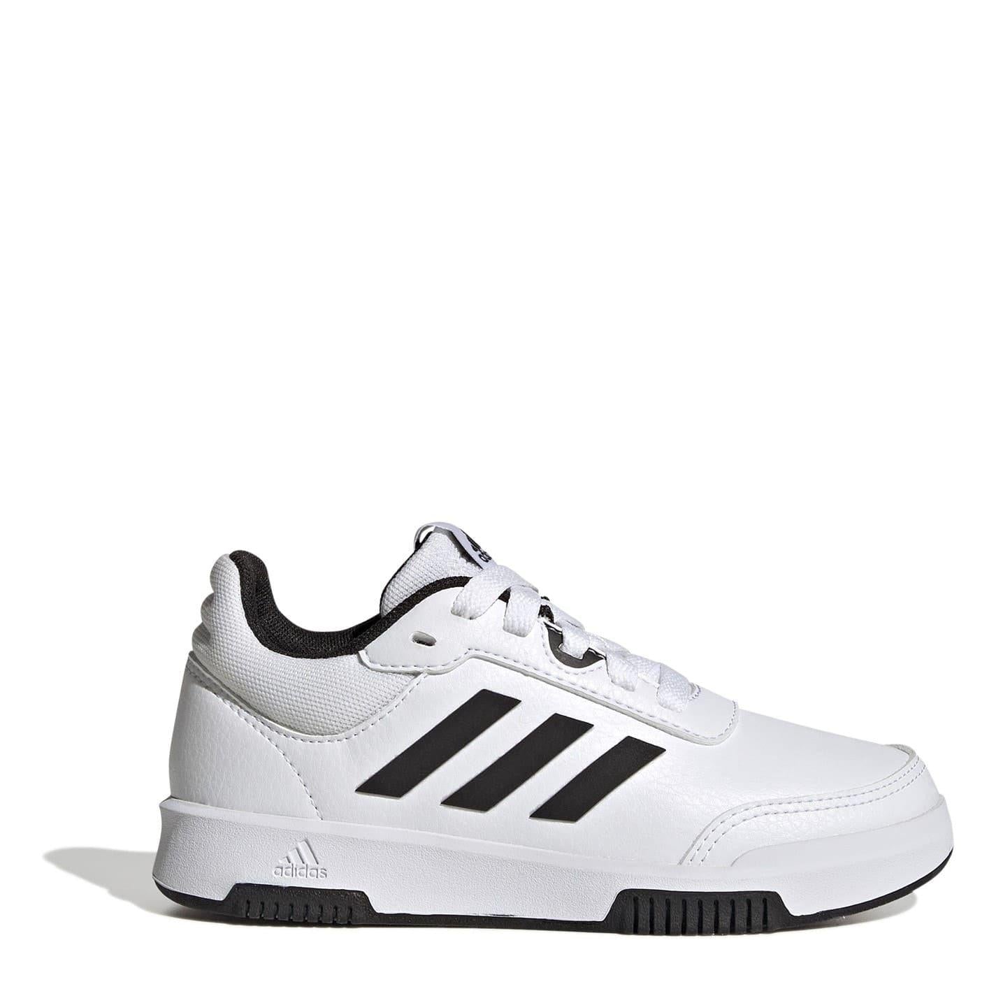 White-Black - Front - Adidas Childrens-Kids Tensaur Sport 2.0 Trainers