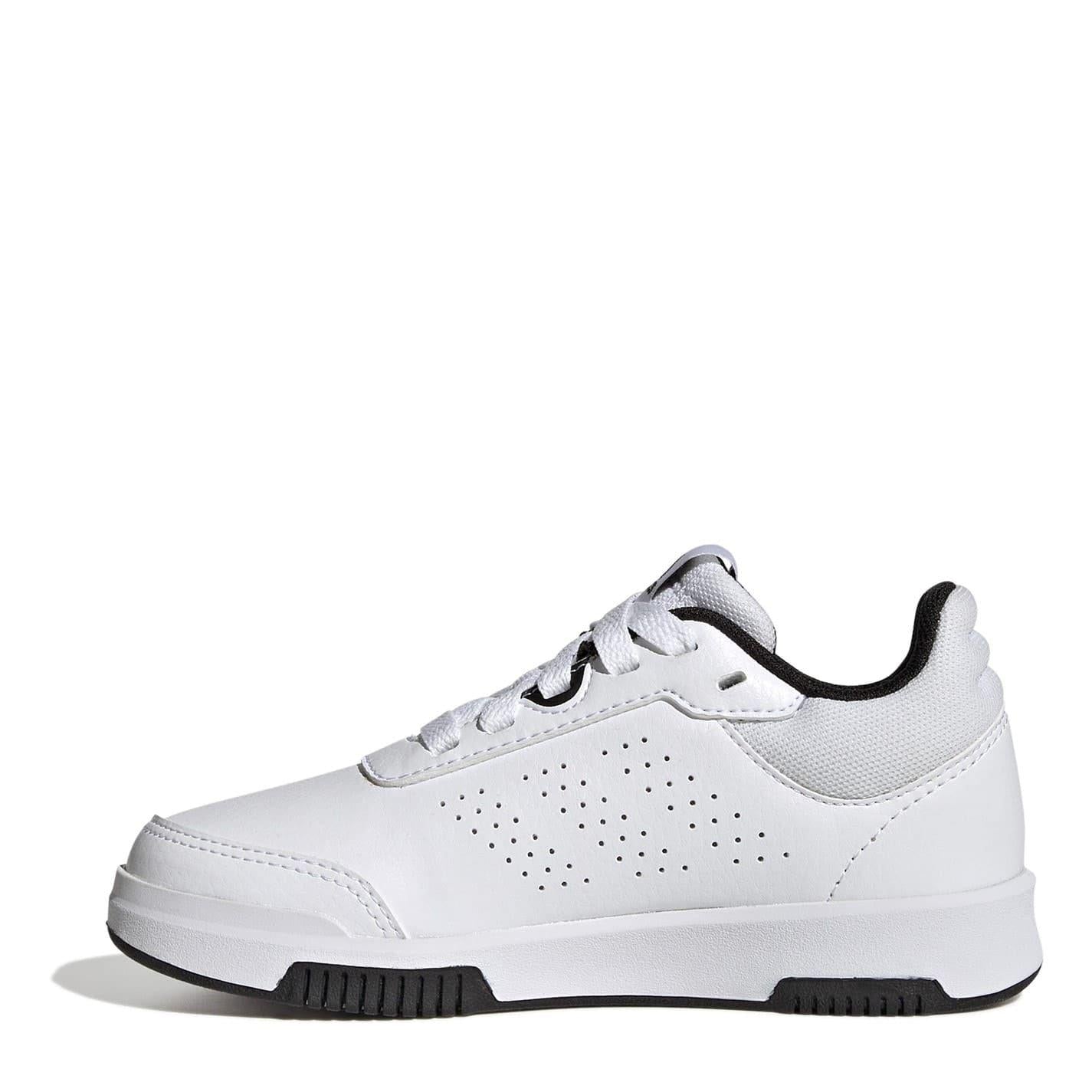 White-Black - Back - Adidas Childrens-Kids Tensaur Sport 2.0 Trainers