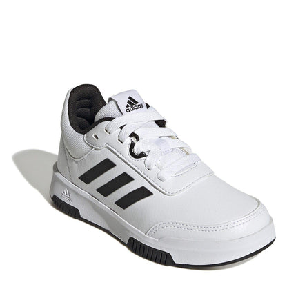 White-Black - Side - Adidas Childrens-Kids Tensaur Sport 2.0 Trainers