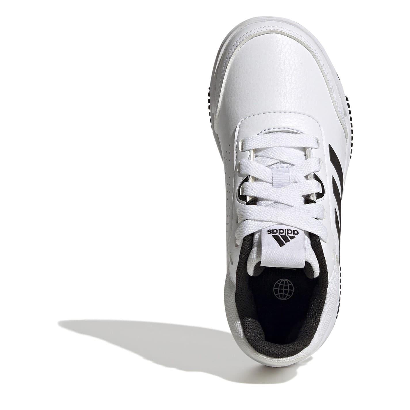 White-Black - Pack Shot - Adidas Childrens-Kids Tensaur Sport 2.0 Trainers
