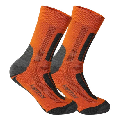 Orange - Front - Karrimor Mens Trekking Socks (Pack of 2)