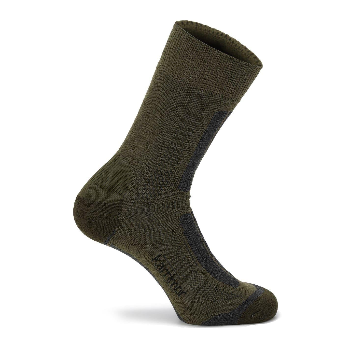 Khaki Green - Side - Karrimor Mens Trekking Socks (Pack of 2)