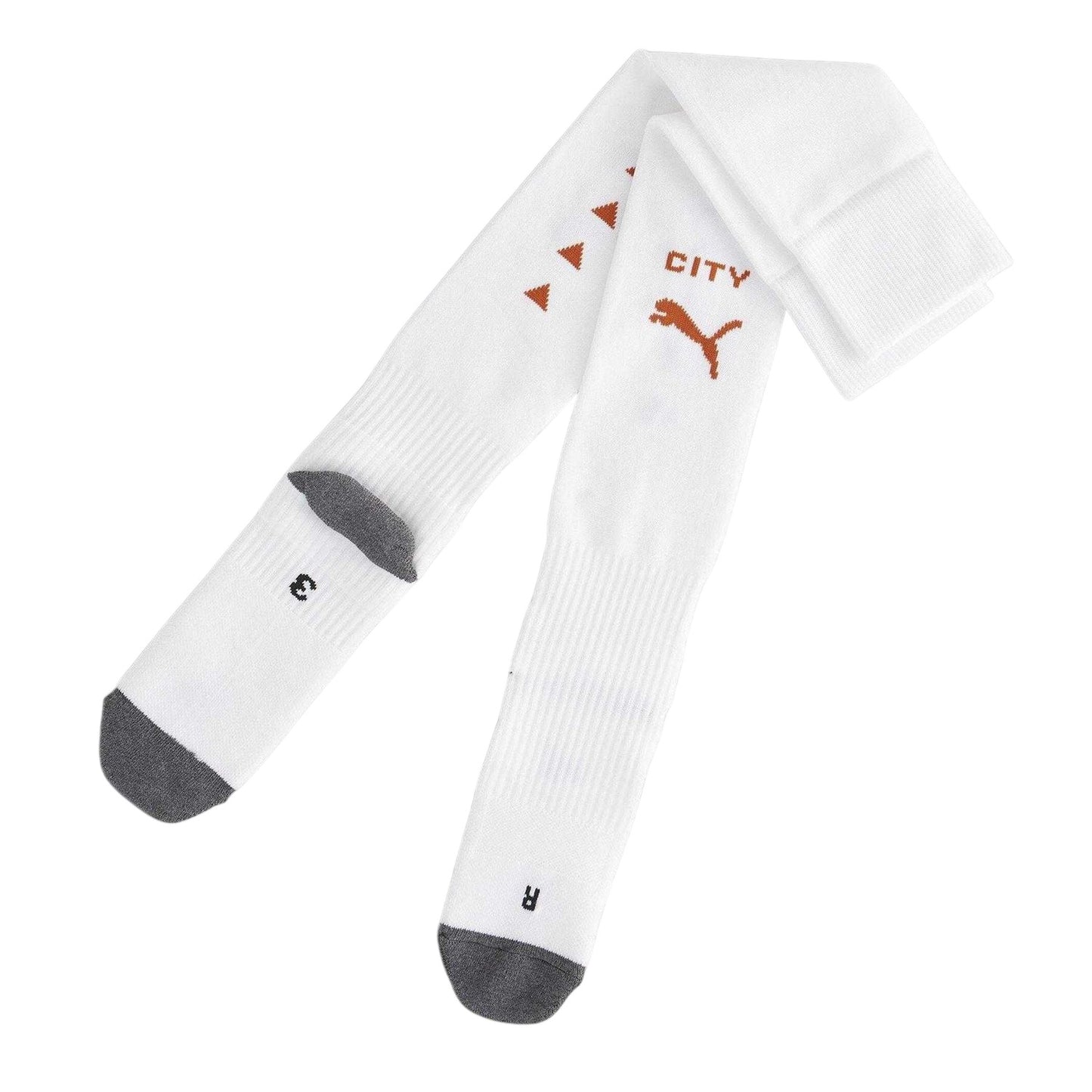 Puma White - Front - Puma Childrens-Kids Replica Manchester City FC Football Socks