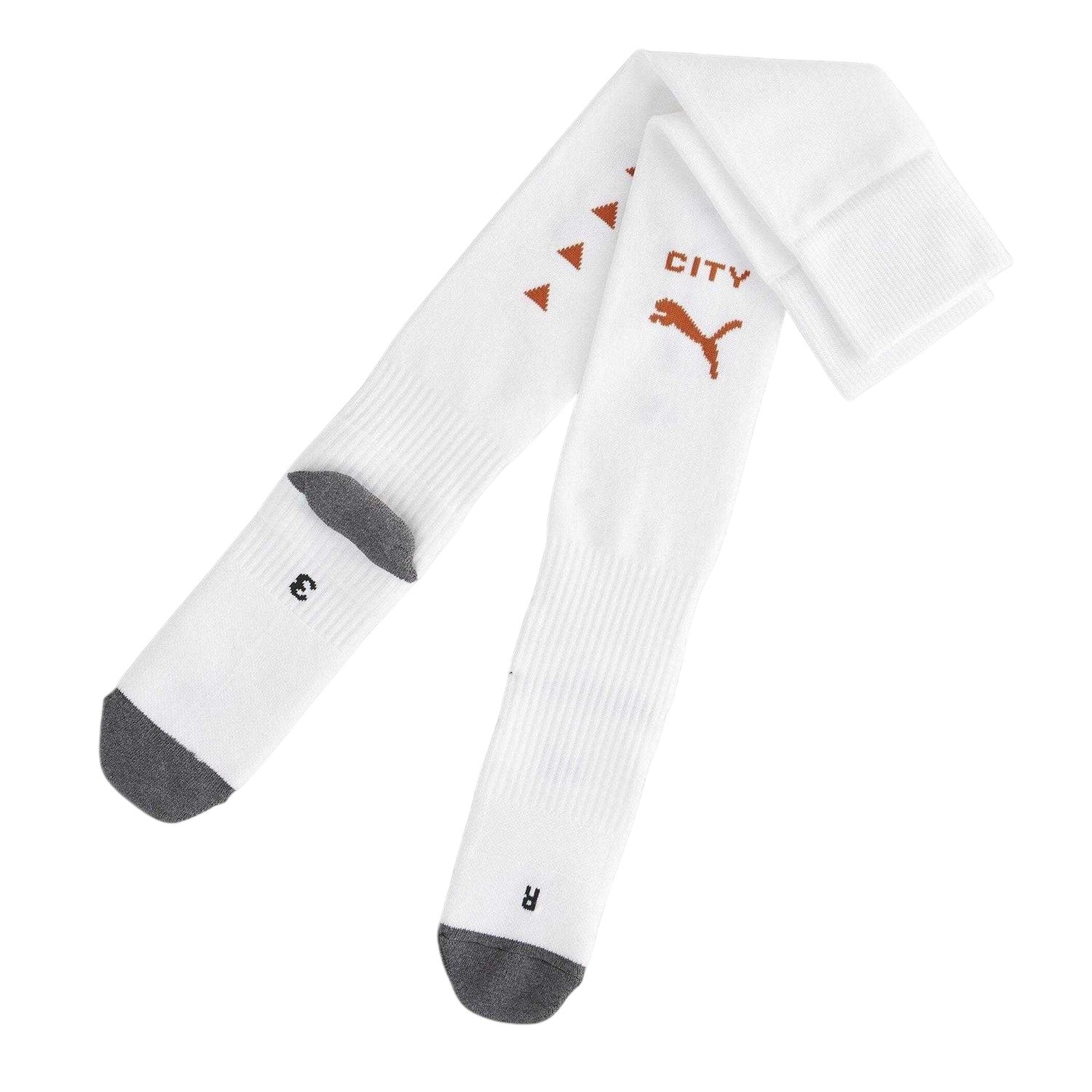 Puma White - Front - Puma Childrens-Kids Replica Manchester City FC Football Socks