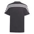 Black - Back - Adidas Childrens-Kids Future Icons 3 Stripes T-Shirt