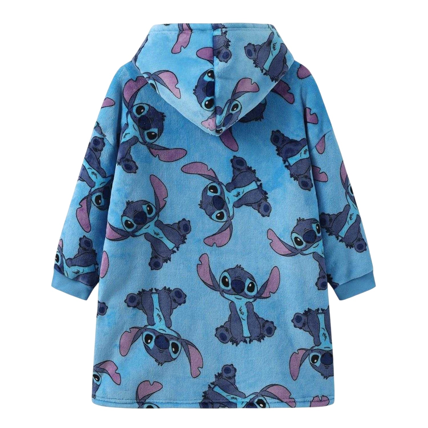 Blue - Back - Lilo & Stitch Childrens-Kids Stitch Hoodie