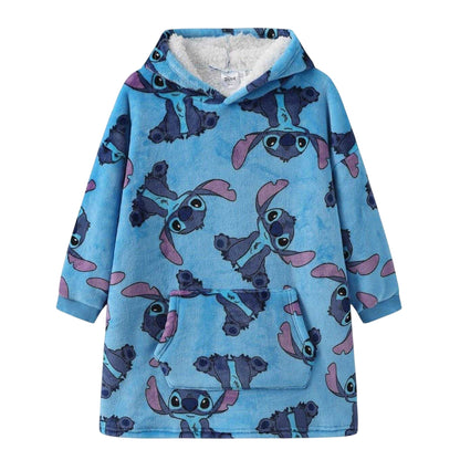 Blue - Front - Lilo & Stitch Childrens-Kids Stitch Hoodie