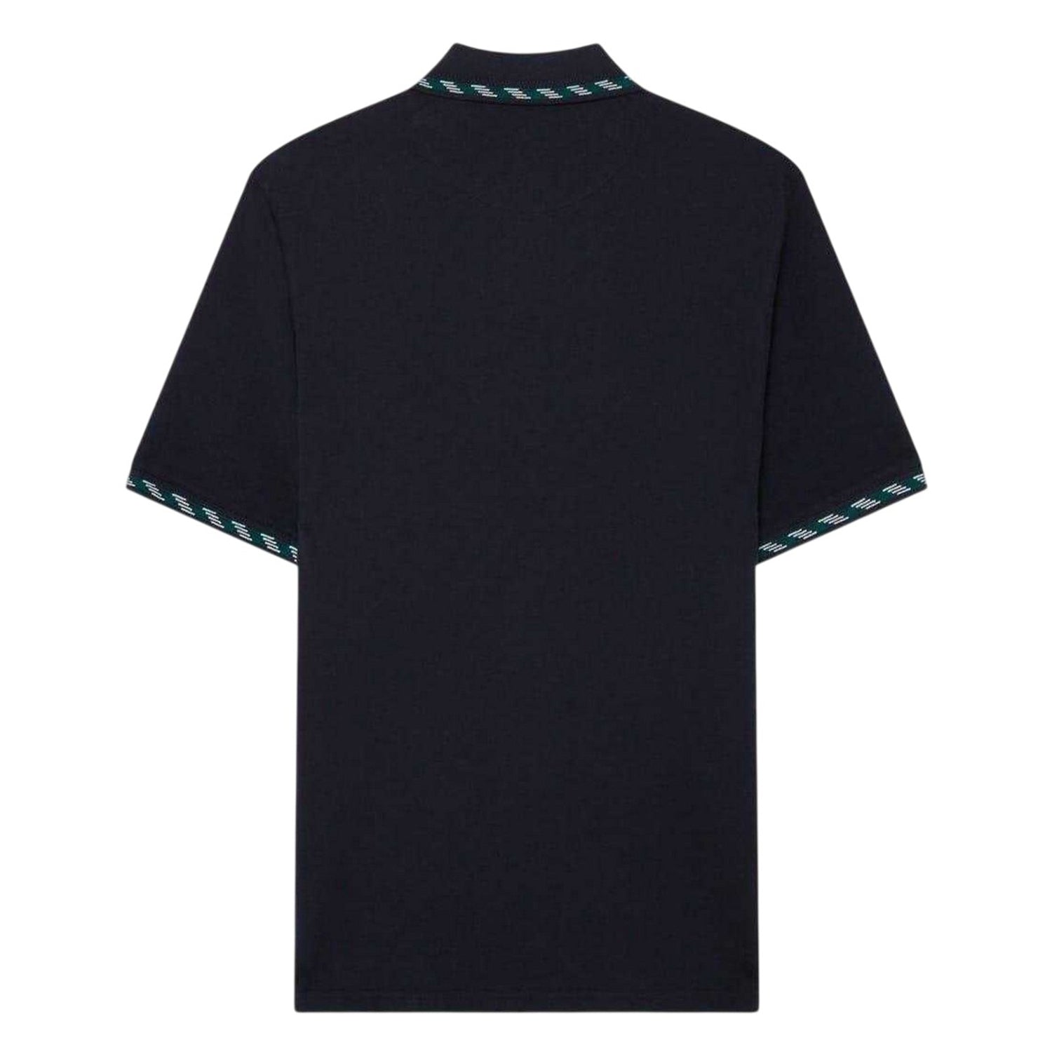 Navy - Back - Ted Baker Mens Jacquard Short-Sleeved Polo Shirt