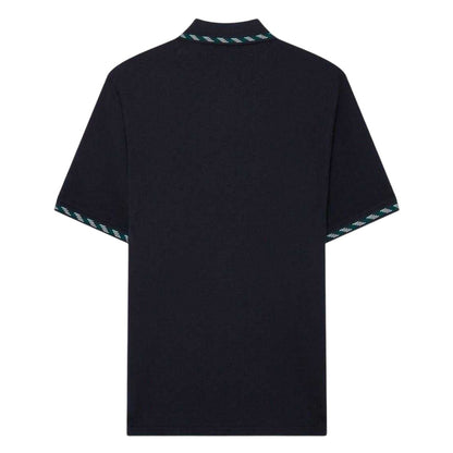 Navy - Back - Ted Baker Mens Jacquard Short-Sleeved Polo Shirt