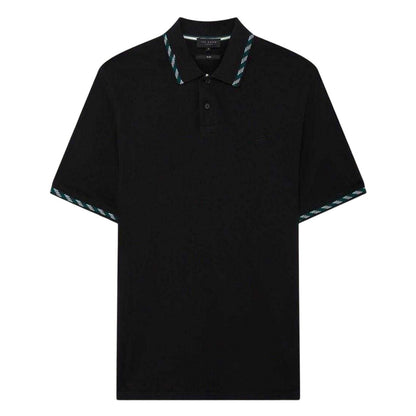 Black - Front - Ted Baker Mens Jacquard Short-Sleeved Polo Shirt