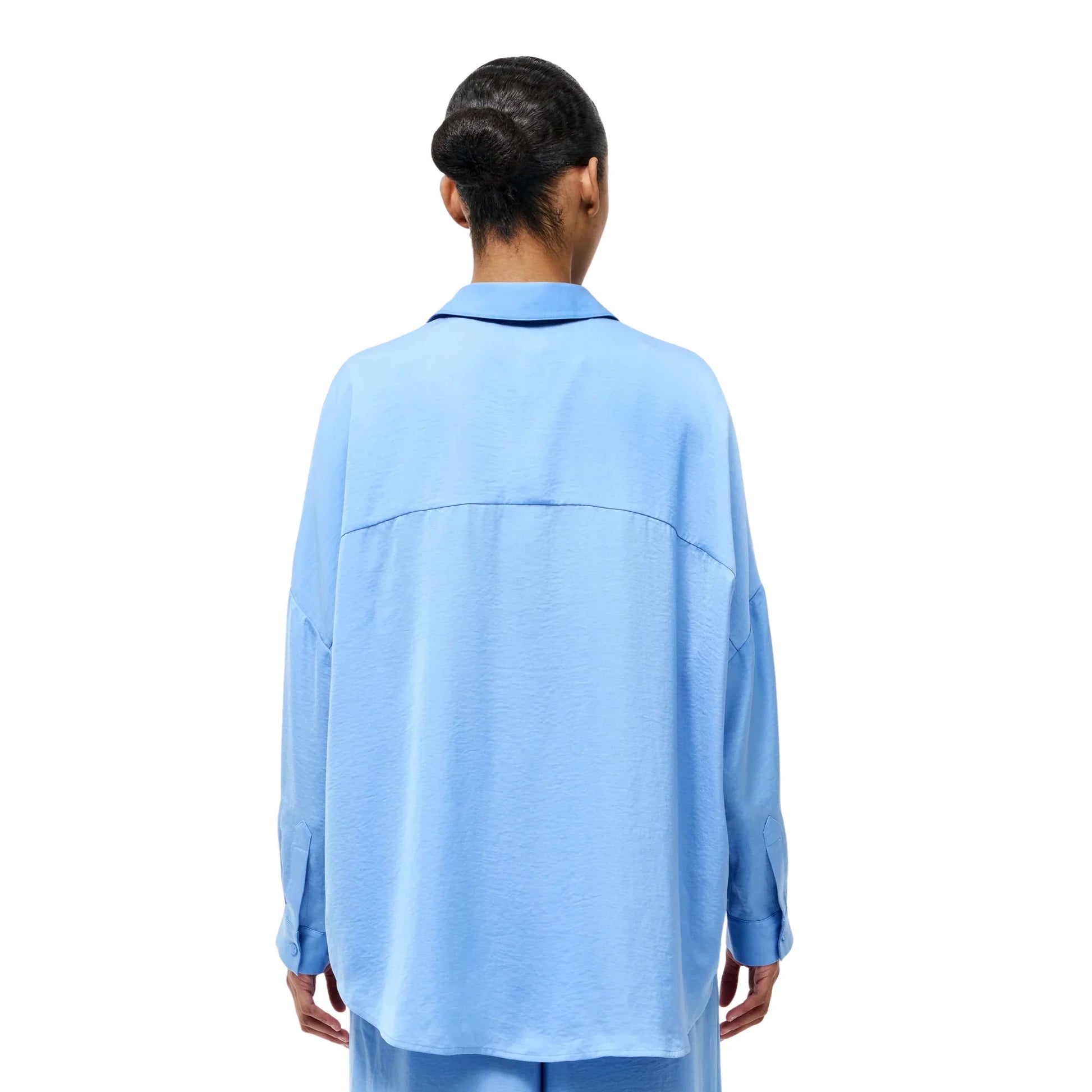 Cornflower Blue - Back - French Connection Womens-Ladies Damasco Drop Shoulder Shirt