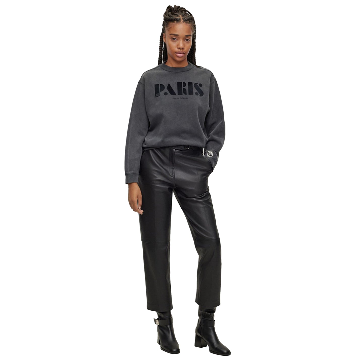 Black - Lifestyle - Hugo Womens-Ladies Demorola Sweatshirt
