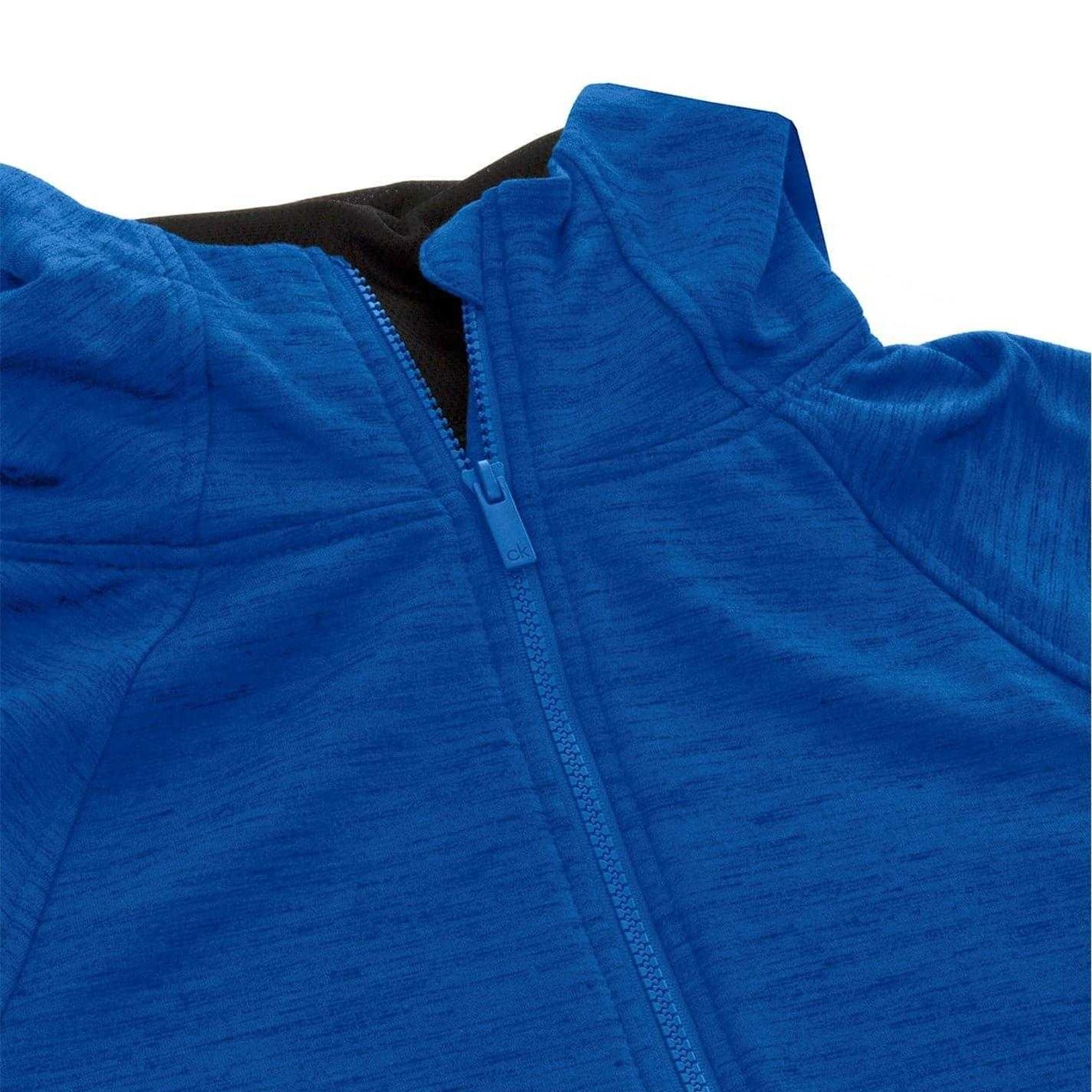 Yale Blue - Side - Calvin Klein Womens-Ladies Raglan Full Zip Hoodie