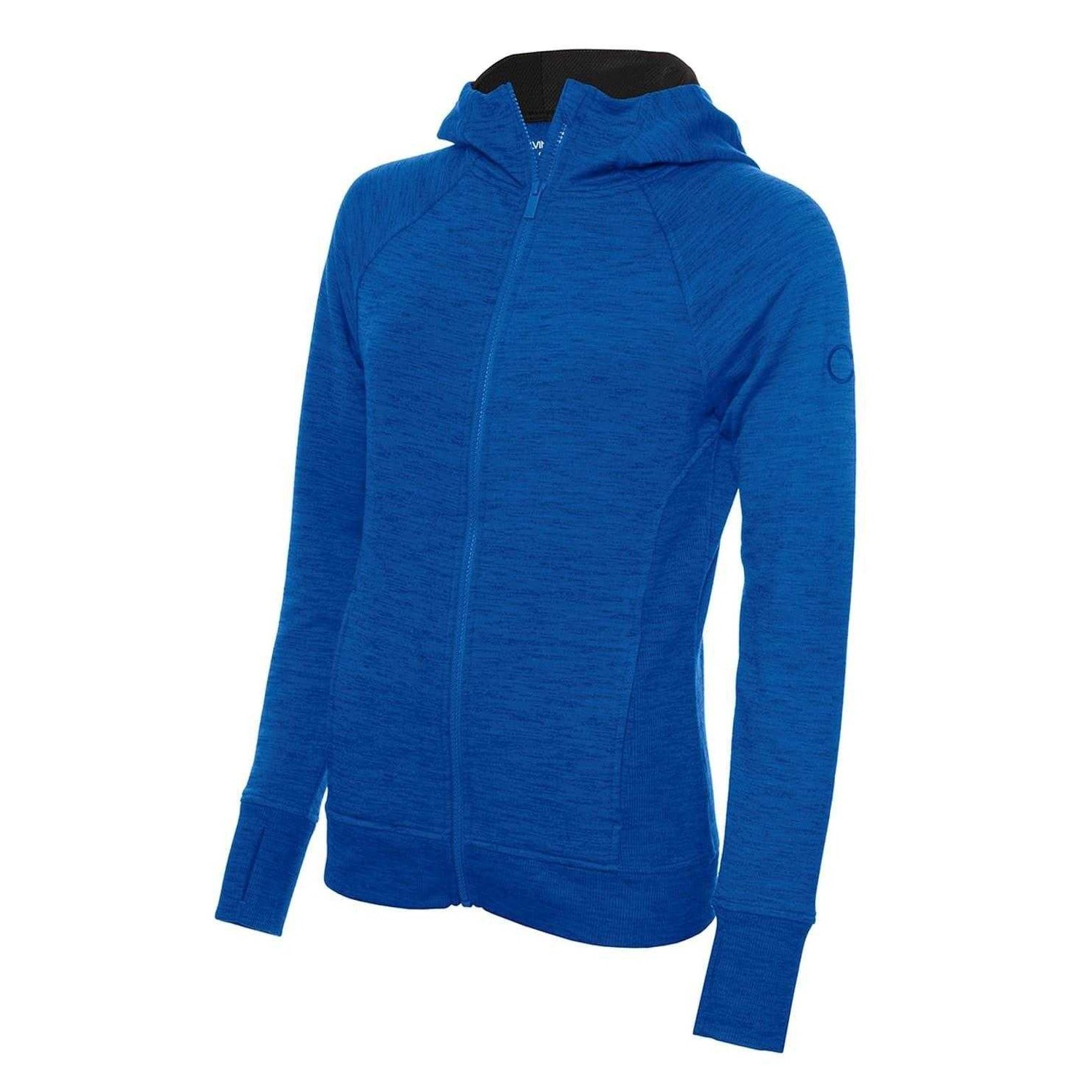 Yale Blue - Front - Calvin Klein Womens-Ladies Raglan Full Zip Hoodie