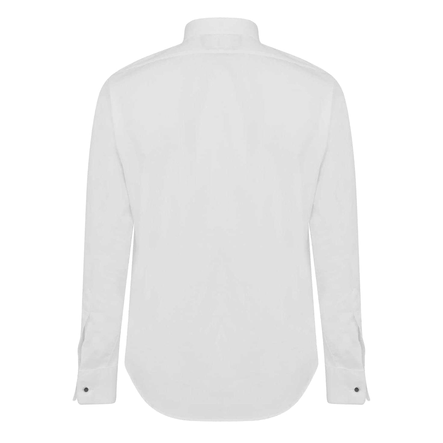 White - Back - Haines and Bonner Mens Tailored Long-Sleeved Shirt