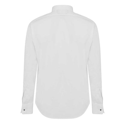White - Back - Haines and Bonner Mens Tailored Long-Sleeved Shirt